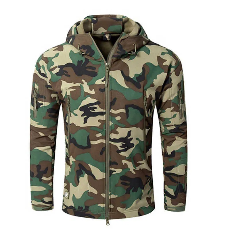 Men's Hiking Army Jackets Men Camouflage Autumn Winter Skin Soft Shell Waterproof Jacket Windbreaker For Hunting Camping -Iberi Shop™