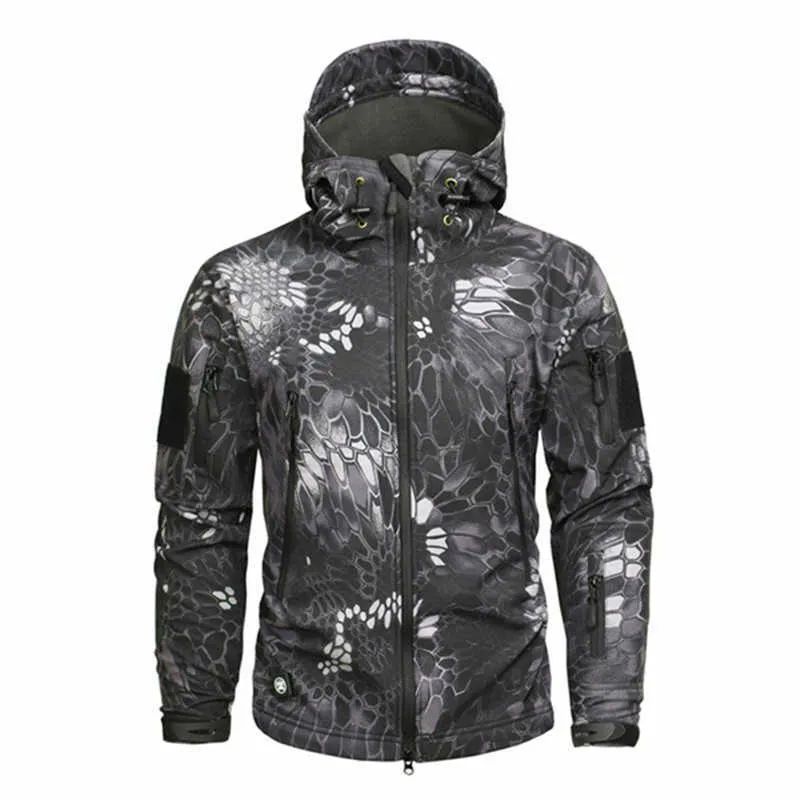 Men's Hiking Army Jackets Men Camouflage Autumn Winter Skin Soft Shell Waterproof Jacket Windbreaker For Hunting Camping -Iberi Shop™