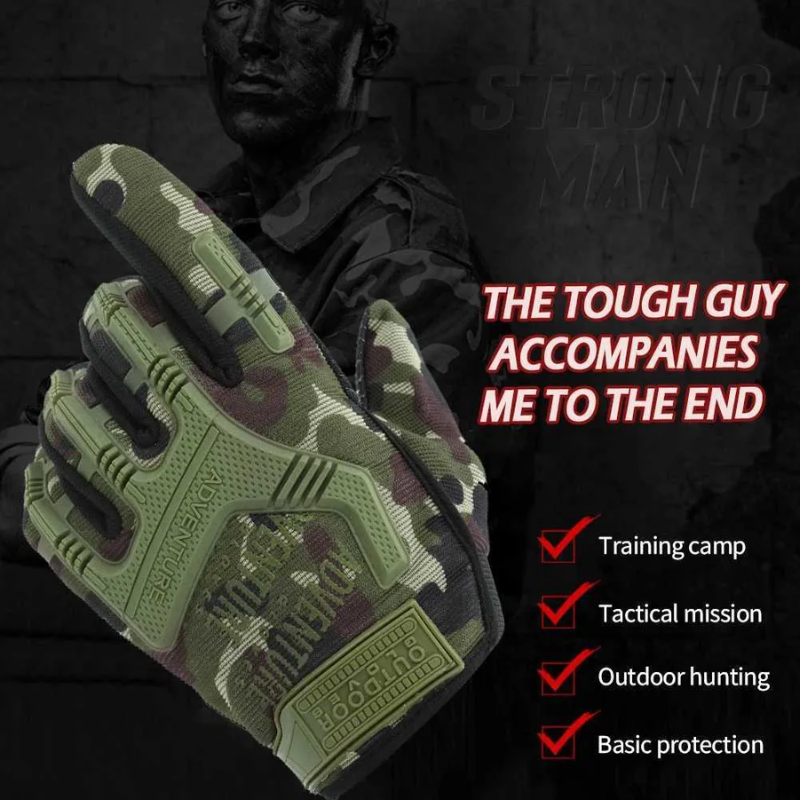 Tactical Gloves Men Full Finger Gloves Shooting Airsoft Combat Hunting Hiking Gloves Outdoor -Iberi Shop™
