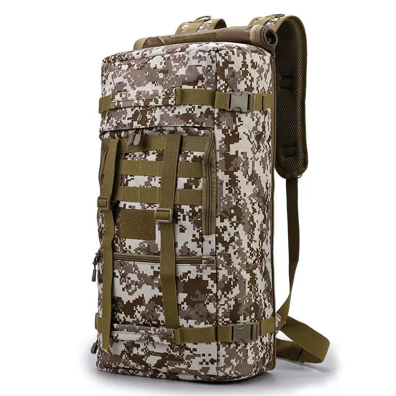 Backpack 55L Waterproof Camouflage Tactical Men's Army Backpacks Camping Hunting Outdoor -Iberi Shop™