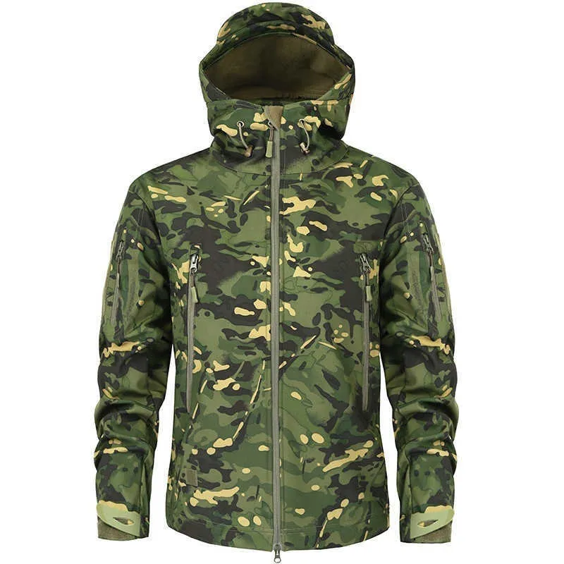 Men's Hiking Army Jackets Men Camouflage Autumn Winter Skin Soft Shell Waterproof Jacket Windbreaker For Hunting Camping -Iberi Shop™