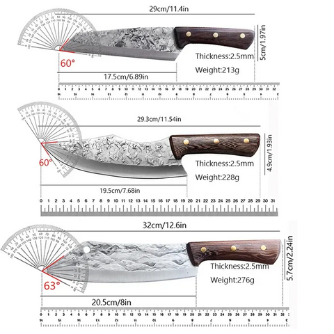 Handmade Japanese Full Tang Chef & Boning Knife – Steel Cleaver Cutter - Iberi shop™
