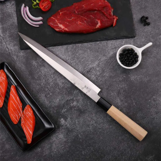 Japanese Sushi Slicing Knife – High Carbon Stainless Steel Chef Cleaver for Meat & Fish