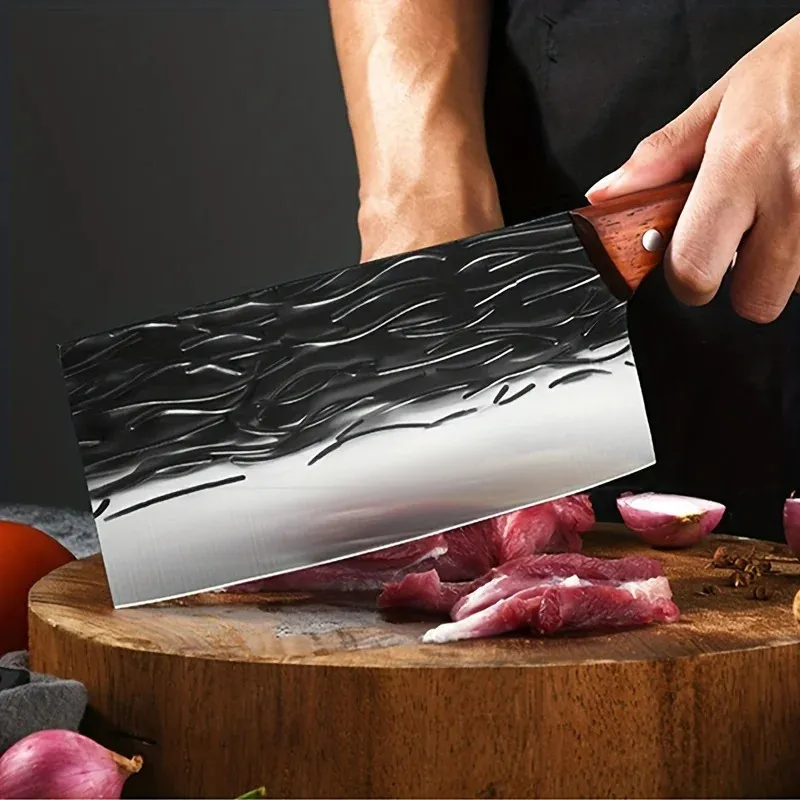PLYS Hand-Forged Stainless Steel Kitchen Knives – Sharp Meat & Slicing Blades
