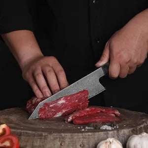 "8'' VG10 Damascus Chef Knife – 67 Layers, Colored Wood Handle