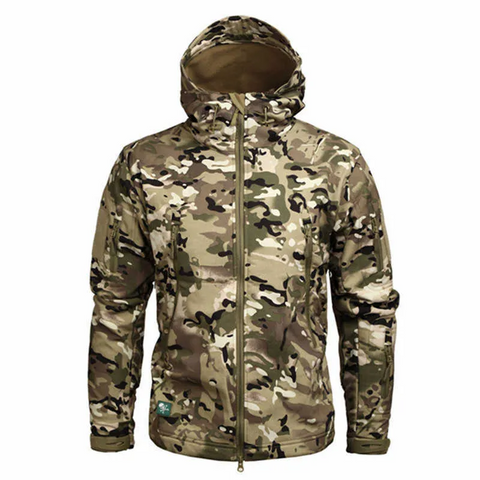 Men's Hiking Army Jackets Men Camouflage Autumn Winter Skin Soft Shell Waterproof Jacket Windbreaker For Hunting Camping -Iberi Shop™