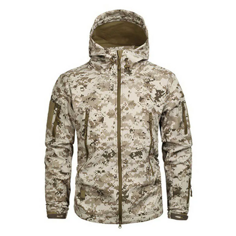 Men's Hiking Army Jackets Men Camouflage Autumn Winter Skin Soft Shell Waterproof Jacket Windbreaker For Hunting Camping -Iberi Shop™