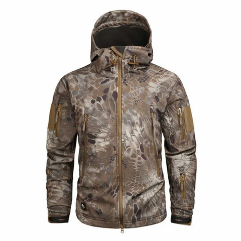 Men's Hiking Army Jackets Men Camouflage Autumn Winter Skin Soft Shell Waterproof Jacket Windbreaker For Hunting Camping -Iberi Shop™