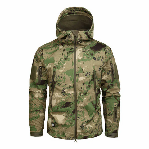 Men's Hiking Army Jackets Men Camouflage Autumn Winter Skin Soft Shell Waterproof Jacket Windbreaker For Hunting Camping -Iberi Shop™