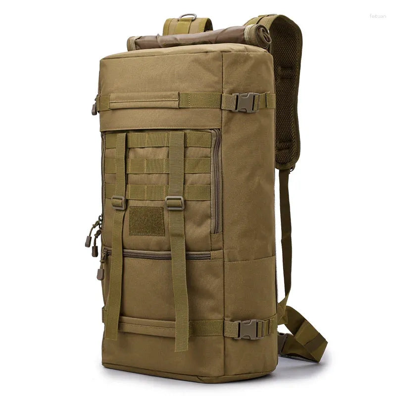 Backpack 55L Waterproof Camouflage Tactical Men's Army Backpacks Camping Hunting Outdoor -Iberi Shop™