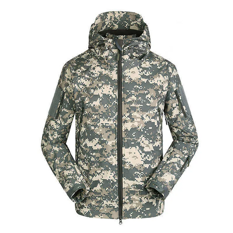 Men's Hiking Army Jackets Men Camouflage Autumn Winter Skin Soft Shell Waterproof Jacket Windbreaker For Hunting Camping -Iberi Shop™